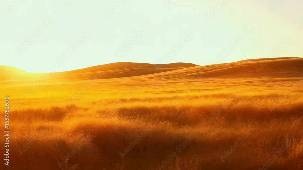 Mirror reflecting sky in a field with stream at sunset, conceptual nature art Mirror reflecting sky in a field with stream at sunset, conceptual nature art