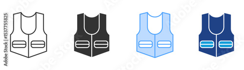 Protective Equipment Icon Set Multiple Style Collection