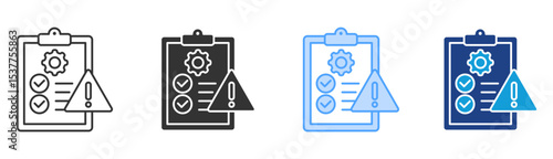Hazard Control Icon Set Multiple Style Collection
