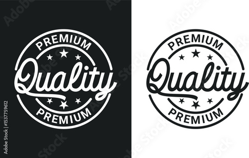 premium quality stamp for luxury elegant business for product logo design icon vector template