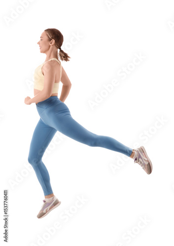 Young woman running maratho...