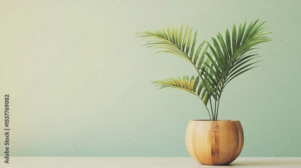 Fototapeta premium palm tree in a glass vase