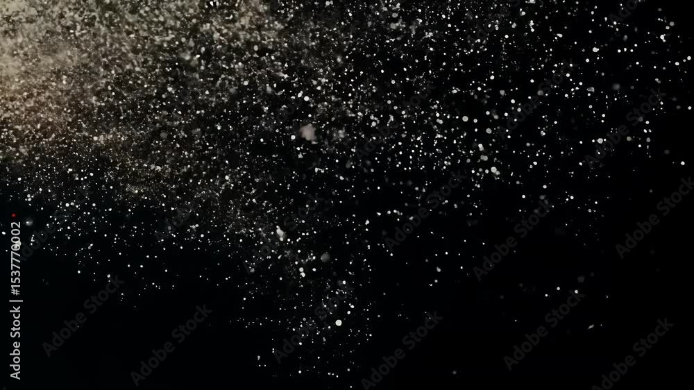 dust particles depicted falling gracefully black background simulating snowfall creating dreamy atmospheric backdrop perfect Christmasthemed visuals particle moving slow motion snow christmas visual dust particles depicted falling gracefully black background simulating snowfall creating dreamy atmospheric backdrop perfect Christmasthemed visuals particle moving slow motion snow christmas visual