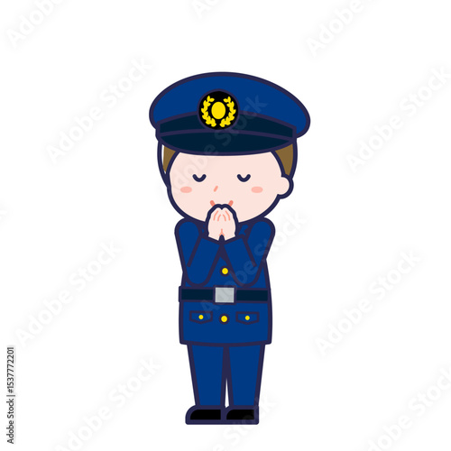 警察官／ななめ／男性 24