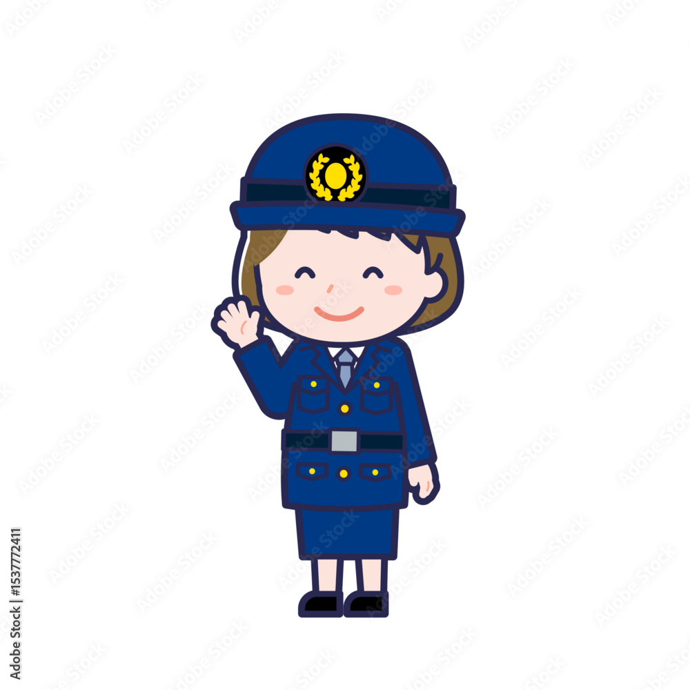 Fototapeta premium 警察官/ななめ/女性 10