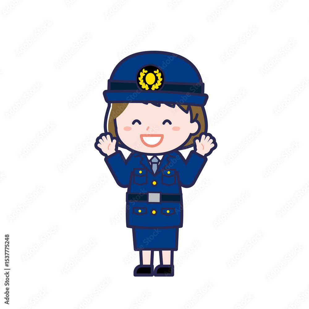 警察官/ななめ/女性 11 警察官/ななめ/女性 11
