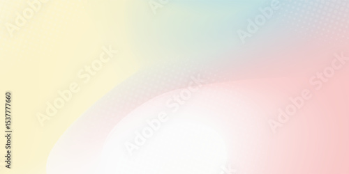 Abstract clear blue sky. Pastel rainbow. Light blue, pink and yellow color vector banner. Pastel gradient sky pattern. Blurred light fuzz colorful gradient background. Vector soft horizontal backdrop