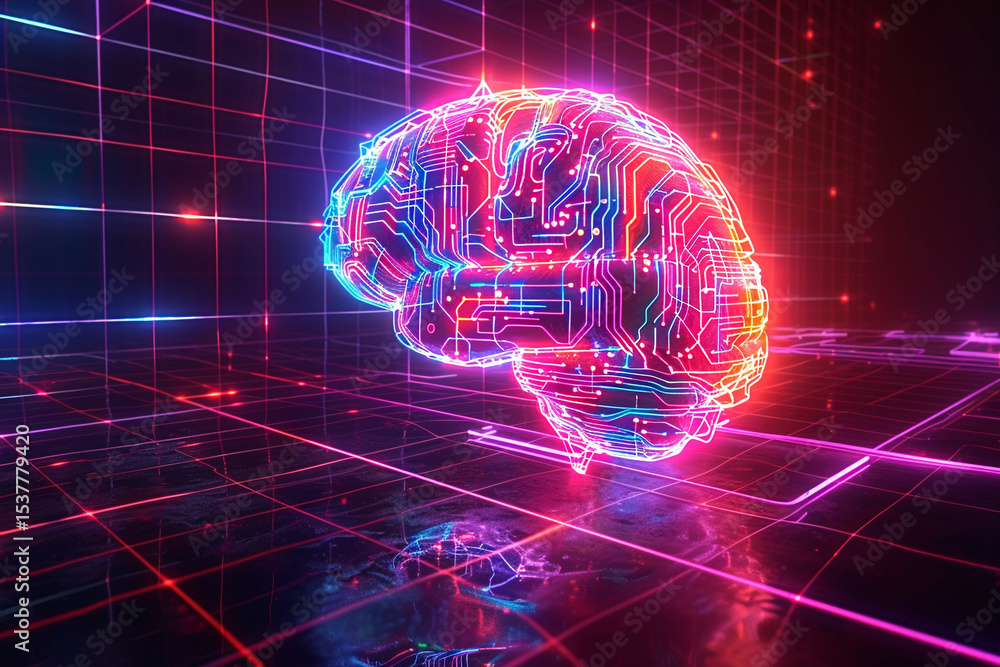 Futuristic Artificial Intelligence Concept with Illuminated Neural Network Design
Futuristic Artificial Intelligence Concept with Illuminated Neural Network Design