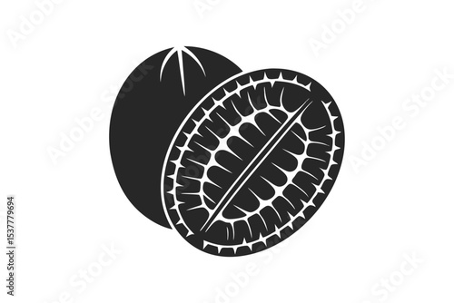 Chickpeas vector silhouette illustration isolated on white background