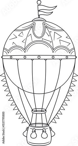 Festive air hot balloon airship