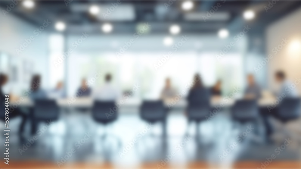 Blurred soft of people meeting at table. Ai Generated Images Blurred soft of people meeting at table. Ai Generated Images
