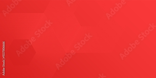 Modern hexagon rendering of red abstract glass background design
