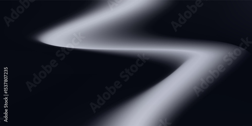 Abstract render of illuminated gray colored corridor art vector simple modern