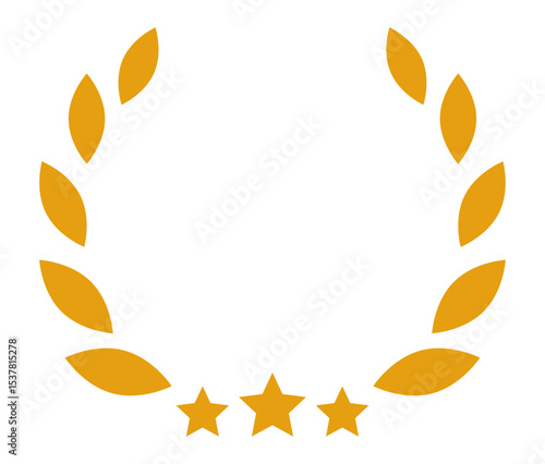 月桂樹のかわいいフレームイラスト