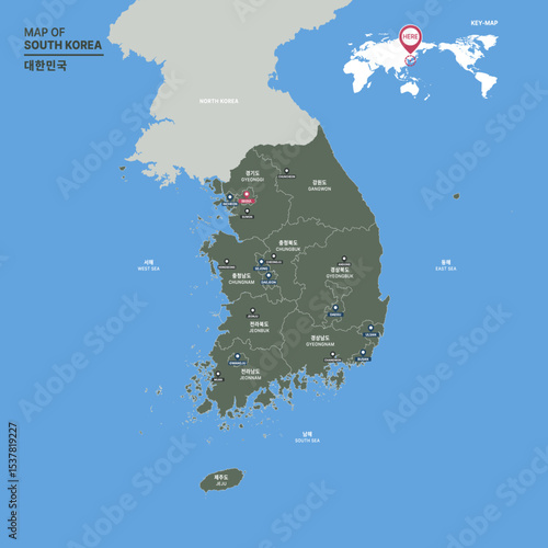 MAP OF SOUTH KOREA_대한민국지도