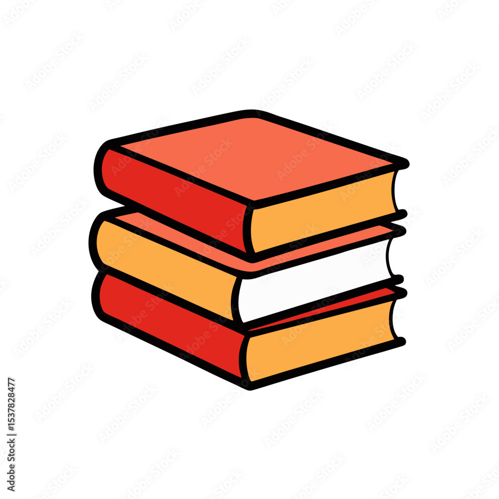 Stack of books vector art illustration Stack of books vector art illustration