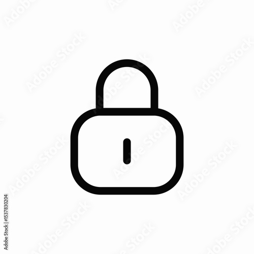 pad lock icon sign vector