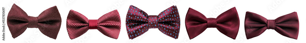 Elegant Collection of Bow Ties in Diverse Patterns and Textures Isolated Transparent Background Elegant Collection of Bow Ties in Diverse Patterns and Textures Isolated Transparent Background