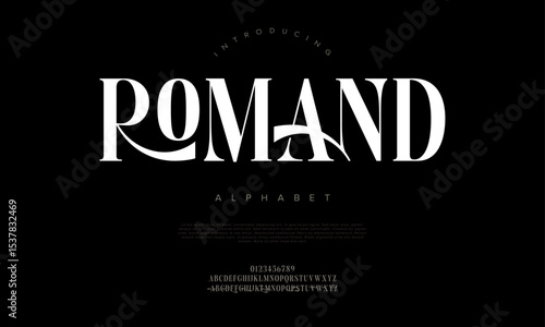 Elegant serif display font with unconventional shapes, perfect for premium branding and magazine use
