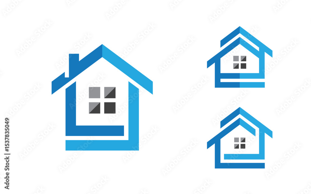 House Property concept icon logo template v.142 House Property concept icon logo template v.142