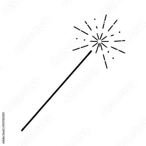 Festive sparkling fireworks a collection of bright colorful sparklers for celebration designs