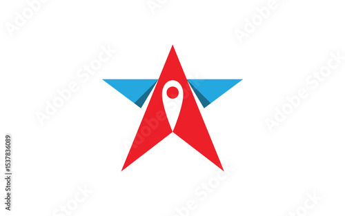 Modern Compass Logo vector ion illustration design v.3