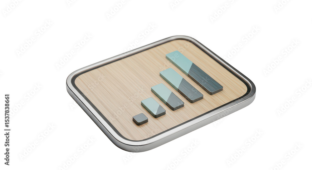 Trendy modern bar graph graphic Trendy modern bar graph graphic