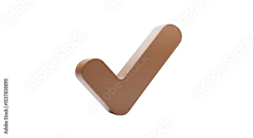 Brown check mark icon