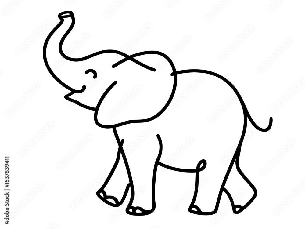 Obraz premium elephant vector illustration