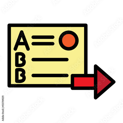 Typing Test Vector Filled Icon Design