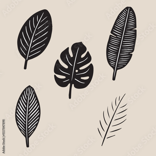 bring the lush beauty of the tropics into your creative work with this versatile collection high-quality tropical leaf brushes