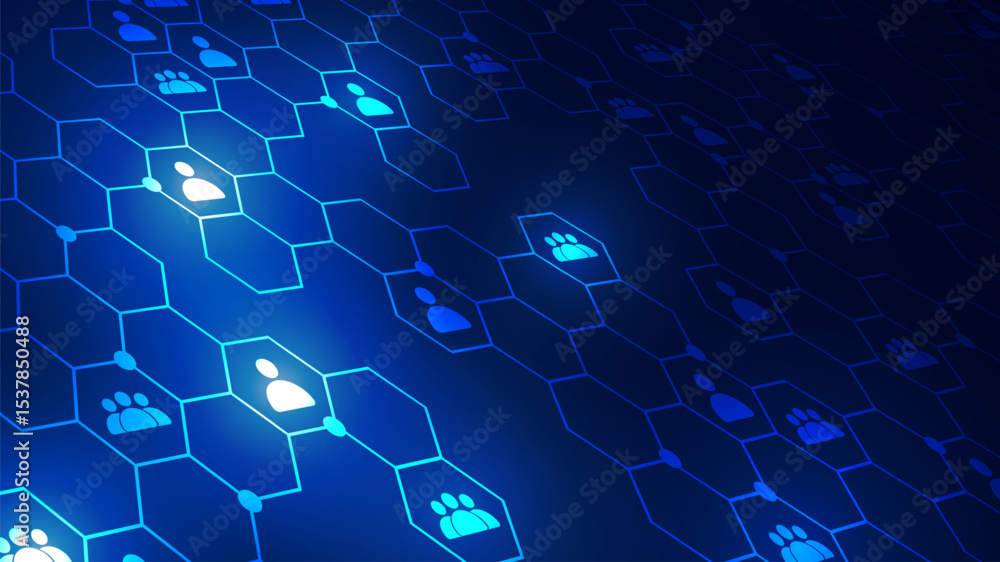 Fototapeta premium Networks and connectivity in the cyber age