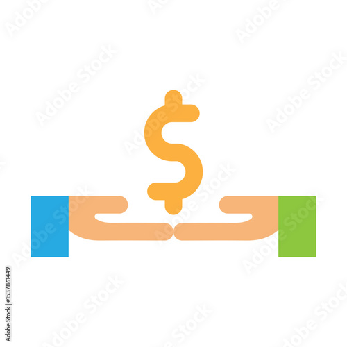 Mutual Funds Vector Flat Icon Design