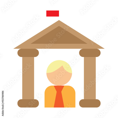 Corporate Governance Vector Flat Icon Design