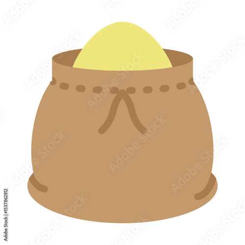 Grains and Cereals Vector Flat Icon Design