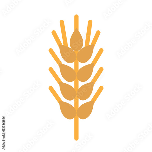 Wheat Vector Flat Icon Design