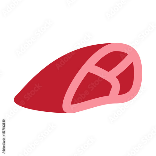 Beef Vector Flat Icon Design