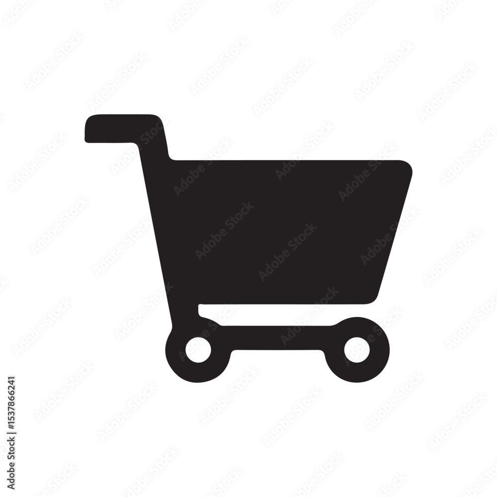 E-commerce Cart Icon – Simple Line Art Design E-commerce Cart Icon – Simple Line Art Design