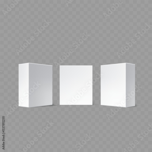 Transparent Plastic Packaging Mockup Set - Realistic Pouch Collection. Vector
