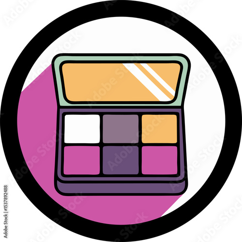 make up palette isolated