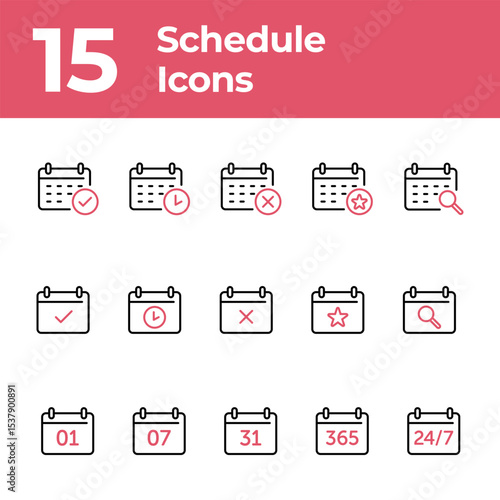 schedule Icons