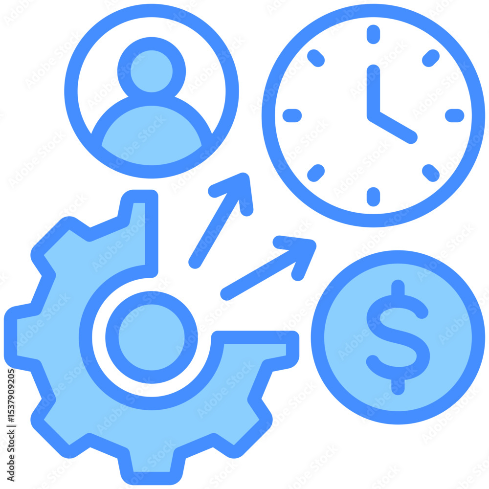 Resource Allocation Icon Resource Allocation Icon
