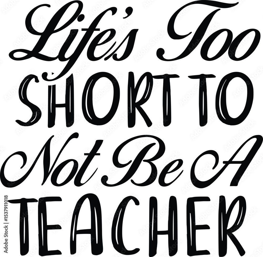 Fototapeta premium World Teacher's Day Typography Design 