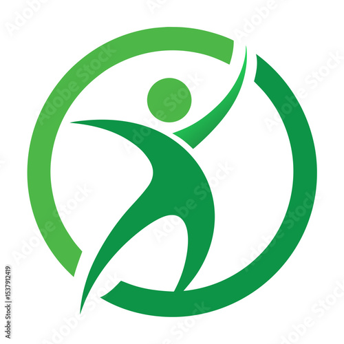 vector icon of a stylized human silhouette demons