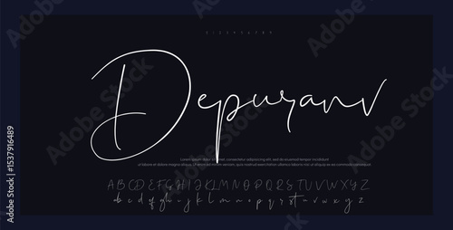 
Signature Font Calligraphy Logotype Script Font Type Font lettering handwritten 