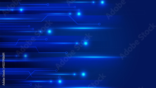 Blue Technology Gradient Vector Background