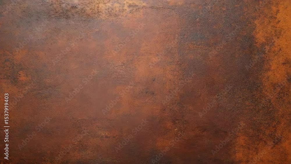 Rusty metal texture background featuring brown and orange corrosion with weathered surface details, industrial aged metal showing natural oxidation and rough grunge pattern for vintage design use