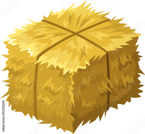 Illustration of a Hay Bale

