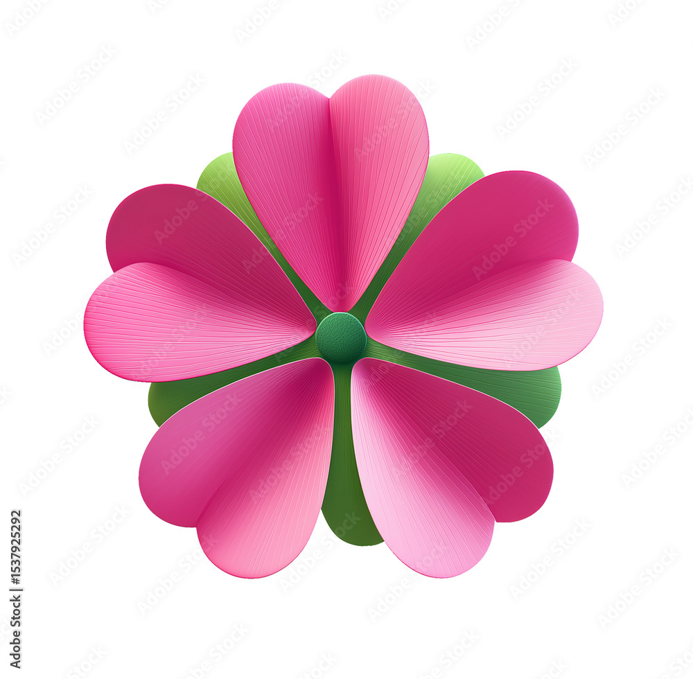 Fototapeta premium pink flower isolated on white