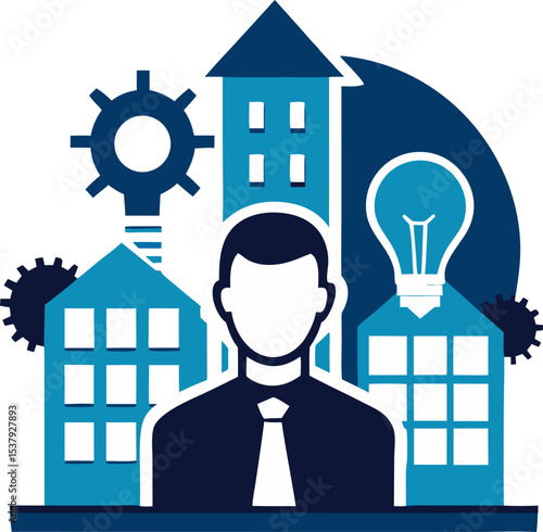  Business incubator silhouette vector icon   